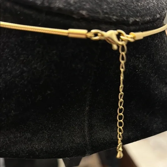 Gold Necklace with Pink Charms - Picture 10 of 12